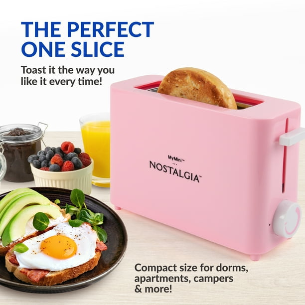 MyMini Single Slice Toaster, Pink - Walmart Business Supplies