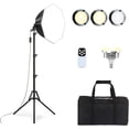 thumbnail image 2 of Professional Softbox Lighting Kit, 20'' x 20'' Studio Lights with 85W 2700-6500K E27 LED Bulbs, Continuous Lighting for Photography/Video Recording/Live Streaming, 2 of 4