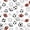 White, variant on Erosebridal Football Court Pattern 7-Piece Twin Bedding Sets,Ball Sport Games Bedding Comforter Set For Soccer Lovers,Reversible Navy