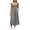 *Gray, variant on VBVC Women's V Neck Spaghetti Strap Maxi Dress , Summer Casual Sleeveless Long Dress For Women , Ladies' Flowy Slim Sundress with Pockets,Army Green,S-2XL