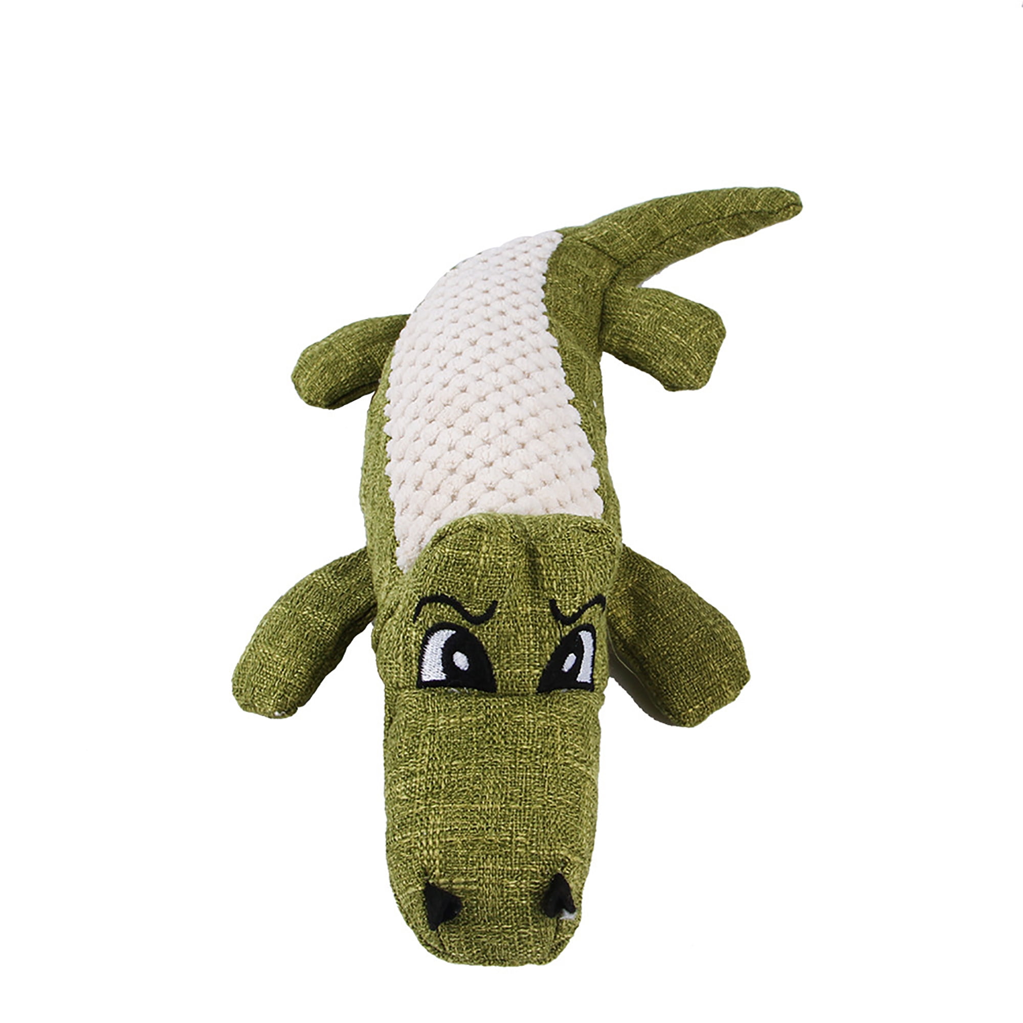 Kepooman Dog No Stuffing Plush Squeaky Toys for Small Medium Large Dog, Durable Dog Cute Animals Chew Toys for Teething Pet, Single, Green Kepooman Dog No Stuffing Plush Squeaky Toys for Small Medium Large Dog, Durable Dog Cute Animals Chew Toys for Teething Pet, Single, Green