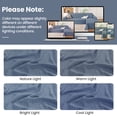 thumbnail image 2 of JIATER Couch Covers for L Shaped Sectional Sofa Covers 2-Piece Stretch Throw Sofa Slipcovers,Blue, 2 of 8