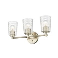 thumbnail image 5 of Millennium Lighting  Ashli 2/4 Light Vanity Light with Clear Honeycomb Glass Shades 3 Light - Modern Gold, 5 of 5