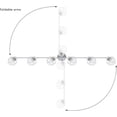 thumbnail image 4 of 59880 6-Light Foldable Track Lighting, Brushed Nickel, Silver, 4 of 5
