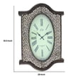 thumbnail image 6 of Wall Clock with Scalloped Wooden Top and Bottom in Brown, 6 of 6