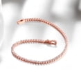 thumbnail image 4 of Fashion Women's Roman Copper-plated Gold Inlaid Zircon Bracelet, 4 of 8