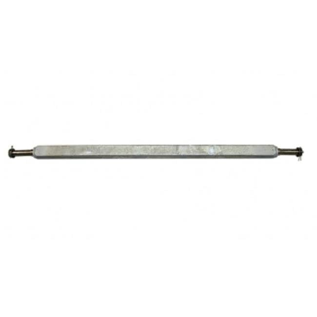 61 in. 2000 lbs Square Galvanized Trailer Axle Assembly