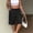 Black plus size bermuda shorts a1, variant on Women Plus Size Bermuda Pants High Waisted Shorts with Pockets Casual Solid Basic Vacation Loose Regular Fit Trousers for Summer Beach Lounge, Dark Gray S