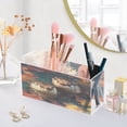 thumbnail image 5 of BZSMCE Acrylic 4 Compartments Pencil Holder Organizer Makeup Brush Holder In Impressionist Otter Reverie Pattern, 5 of 7