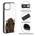 thumbnail image 2 of FINCIBO Soft Rubber Protector Cover Case for Apple iPhone 13 6.1" 2021 (NOT FIT Apple iPhone 13 mini 5.4" 2021/iPhone 13 Pro 6.1" 2021/iPhone 13 Pro Max 6.7" 2021), American Buffalo Bison, 2 of 5