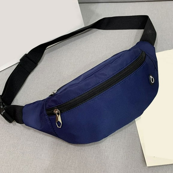 Travel Waist Bag with Headphone Hole, Waterproof Crossbody Phone Belt Bag for Running, Cycling, and Hiking, Unisex Fanny Pack with USB Charging Port