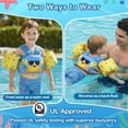 thumbnail image 3 of MoKo Kids Swim Vest with Armbands, Toddler Floaties 20-50 lbs, 2-7 Years Girls Boy, Sky Blue Yellow, 3 of 6