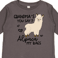 thumbnail image 4 of Inktastic Grandma's You Say Alpaca My Bags Boys or Girls Long Sleeve Toddler T-Shirt, 4 of 5