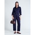 thumbnail image 2 of Free Assembly Women's Embellished Cotton Utility Shirt With Long Sleeves, Sizes XS-XXL, 2 of 5