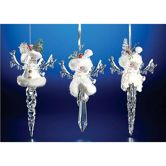 Icy Craft Snowman Icicle Orn.