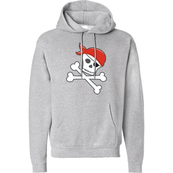 Inktastic Pirate Skull and Crossbones Adult Hoodie Sweatshirt
