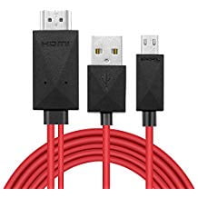 Pro Pin Specs - Leagway 6.5 Feet 11 Pin Micro USB to HDMI Cable Converter Adapter 1080P HDTV for Samsung Galaxy S5, S4, S3, Note 3, Note 2, Galaxy Tab 3 8.0, Tab 3 10.1, Tab Pro, Galaxy Note 8, Note Pro 12.2