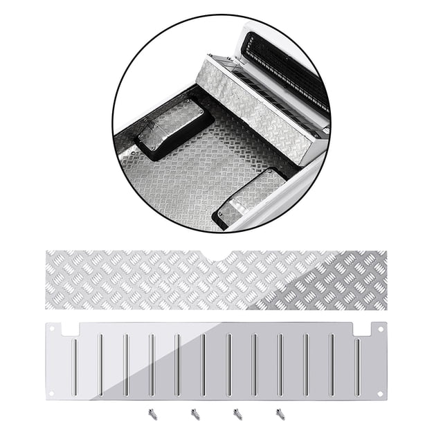 Caja de herramientas de metal perfke Placas de hoja decorativas para WPL C14 C24 RC
