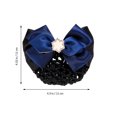 thumbnail image 2 of Chignon Couverture Nœud Papillon Filet Perle Filet de Rinçage Accessoire pour Cheveux Femmes, 2 of 8