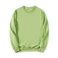 thumbnail image 5 of MODA NOVA Big & Tall Men's Casual Long Sleeve Round Neck Pullover Sweatshirt Green M, 5 of 5