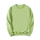 thumbnail image 1 of Sudadera de cuello redondo de color sólido de manga larga de ajuste regular básico informal para hombre Verde M, 1 of 6