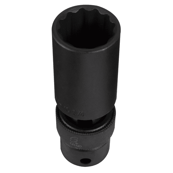 SUNEX SOC 12MM 1/2D IMP UNIV 12PT DP BLK