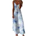 thumbnail image 2 of FcBaudy Camisole Sans Manches Col en V, Robes d'Été pour Femmes, Robes Décontractées Mode Imprimée Camisole Sans Manches Robe Femme, 2 of 5