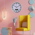 thumbnail image 1 of FUTUREORYY Living Room Clocks Wall Plastic Round Thermometer for Indoor Use 1PC, 1 of 8