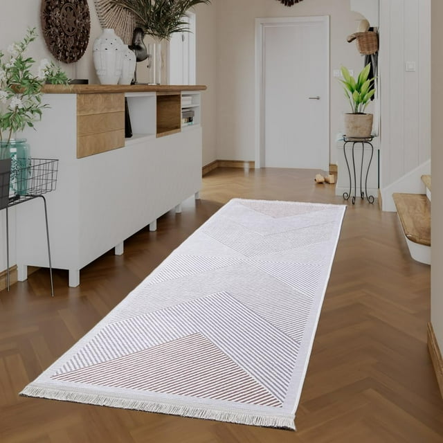BY COCOON 2'6"x8' Runner Rug| Carpet Runner Kitchen Rug Kitchen Runner Washable Rug Entryway Rugs Hallway Runner Runners Rugs for Hallway Non Slip Kitchen Carpet (80 Cm x 244 Cm)
