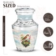 thumbnail image 2 of JAGASY Sparrow Urns for Daughter, Keepsake Funeral Flower Urn for Human Ashes Remains, Mini Floral Urns for Women Ashes, Cloud Funeral Urn Adult Male Cremation, 3 Inch, 2 of 7