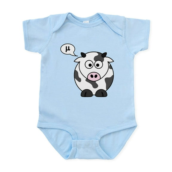 CafePress - Cow Says Mu Body Suit - Baby Light Bodysuit, Size Newborn - 24 Months