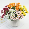 thumbnail image 5 of Colorful Artificial Flowers for Outdoors Fall, Artificial Chrysanthemum, False Daisy Flowers, Sunset Mums Flowers, Silk Floral Realistic for Patio, Garden & Yard Decor (5 Multicolor), 5 of 5