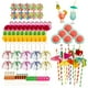 thumbnail image 2 of Decoraciones de cócteles, sombrillas de papel, palos de fuegos artificiales, pajitas, sombrillas desechables para fiestas, palillos de dientes, pajitas de papel de frutas con forma de panal, para playa, cumpleaños, bodas, festivales de música JM, 2 of 5