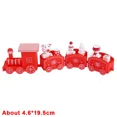 thumbnail image 1 of Wooden Train Christmas Ornaments Santa Cake Decoration Merry Christmas Navidad New Year Party Table Decoration Kids Gifts Toys, 1 of 5