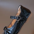 thumbnail image 6 of Girls Bow Decor Mary Jane Flat Shoes with Heart Buckle Scalloped Edge Soft Sole Dress Shoes Cute Princess Shoes, 6 of 9