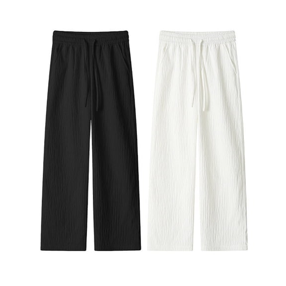 Kcolen Men Casual Pants Relaxed Fit 2026 Men's Casual Straight Fit Pants Cool Stylish Sporty Loose Comfortable Long Trousers for Daily Wear
