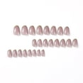 thumbnail image 2 of Uñas postizas cuadradas a presión, uñas postizas cortas de acrílico de cobertura total para mujeres y niñas, 24 piezas (I-10),, 2 of 5