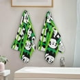 thumbnail image 4 of Dreamtimes Cartoon Pandas Hand Towels 2 PCS, Ultra Soft and Highly Absorbent, Bamboo Forest Decorative Fingertip Towel for Home, Bathroom, Kitchen, 28.3"x14.4", 4 of 5