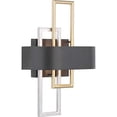 thumbnail image 1 of Progress Lighting Adagio Collection 2-Light Black Modern Wall Light, 1 of 4