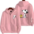 thumbnail image 3 of Snoopy-Sudadera con capucha y cremallera para hombre y mujer, chaqueta blanca de dibujos animados de Anime, abrigos de gran tamaño para pareja, primavera y otoño, novedad de 2024, 3 of 4