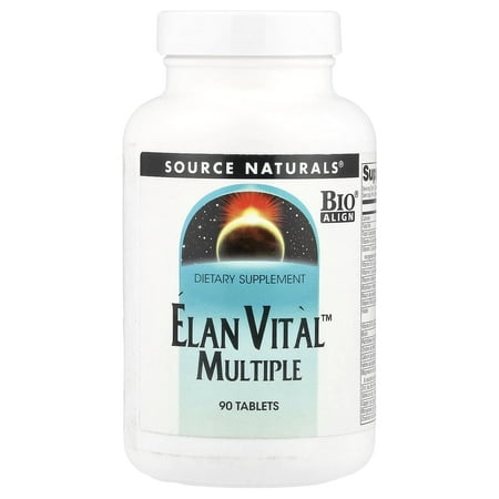 Source Naturals Elan Vital Multiple for Multiple Body System Support 90 Tablets