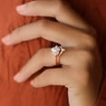 thumbnail image 4 of solitaire jewels 1CT Art Deco Marquise Moissanit Engagement Ring Set For Women, 14K Rose Gold, 4 of 6