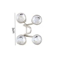 thumbnail image 6 of Eoperou Faux Pearls Flower Decor Belt Buckle Sewing-Free Adjustable Detachable Metal Button Snap Fastener Clothing Accessories, 6 of 8