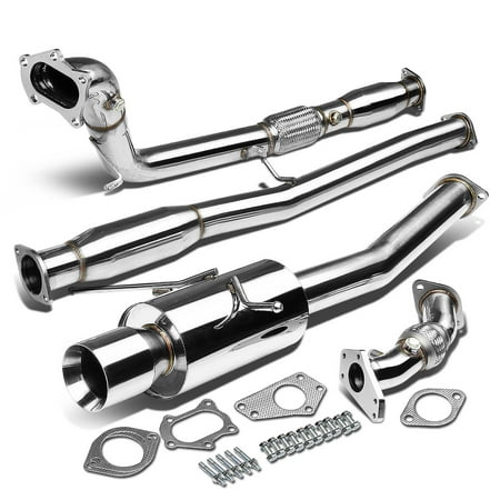 Wrx Turbo Back - For 02-07 Subaru WRX GD/GG Stainless Steel 4