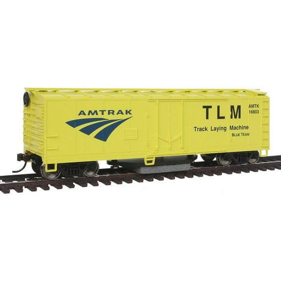 Walthers Trainline HO Scale 40' Box Car Track Cleaner Amtrak/Track Laying Logo