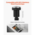 thumbnail image 2 of VEVOR Garbage Disposal Air Switch Kit, 2.5" Sink Top Air Switch for Food Waste Disposal, Brushed Silver Stainless Steel ON/OFF Air Button for Waste Disposer - Suitable for Stainless Steel Countertops, 2 of 9