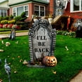 thumbnail image 6 of Halloween Tombstones Decorations Outdoor Graveyard Decor, Yard Lawn Cemetery Headstones with Metal Stakes For Halloween Indoor Prop Decorations, Party Decor Supplies, 6 of 9