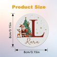thumbnail image 3 of 2026 Christmas Home Party Decoration 26 Letters Round Acrylic Christmas Ornament Set Personalized Alphabet Round Pendant DIY Custom Christmas Tree Hanging Decorations Festive Round Pendant, 3 of 6