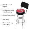 thumbnail image 3 of Trademark Gameroom Carolina Hurricanes Logo Bar Stool with Back Rest, 3 of 5