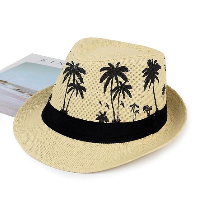 Sombreros de paja para hombres mujeres unisex Panamá verano sol jazz traje fiesta gorra